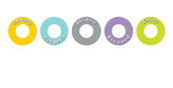 HLC logo white text